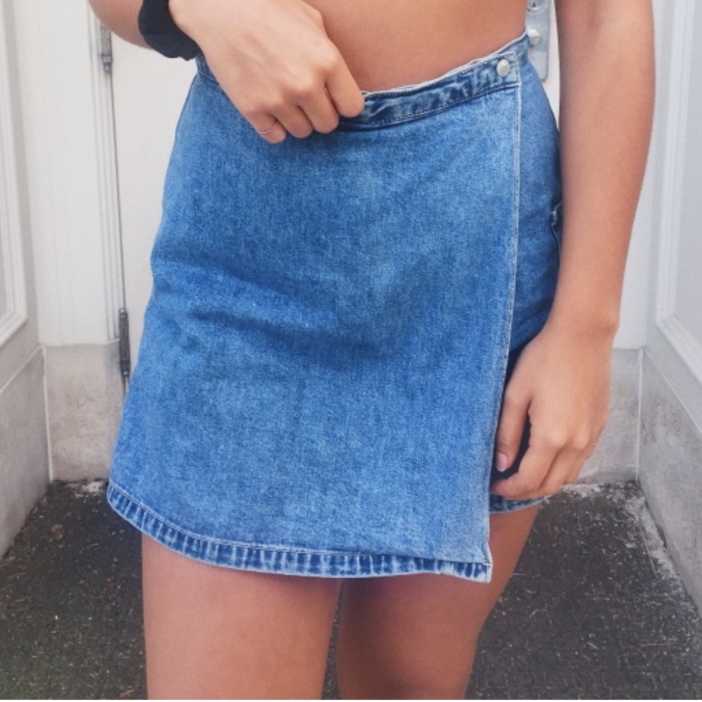 Denim Skort